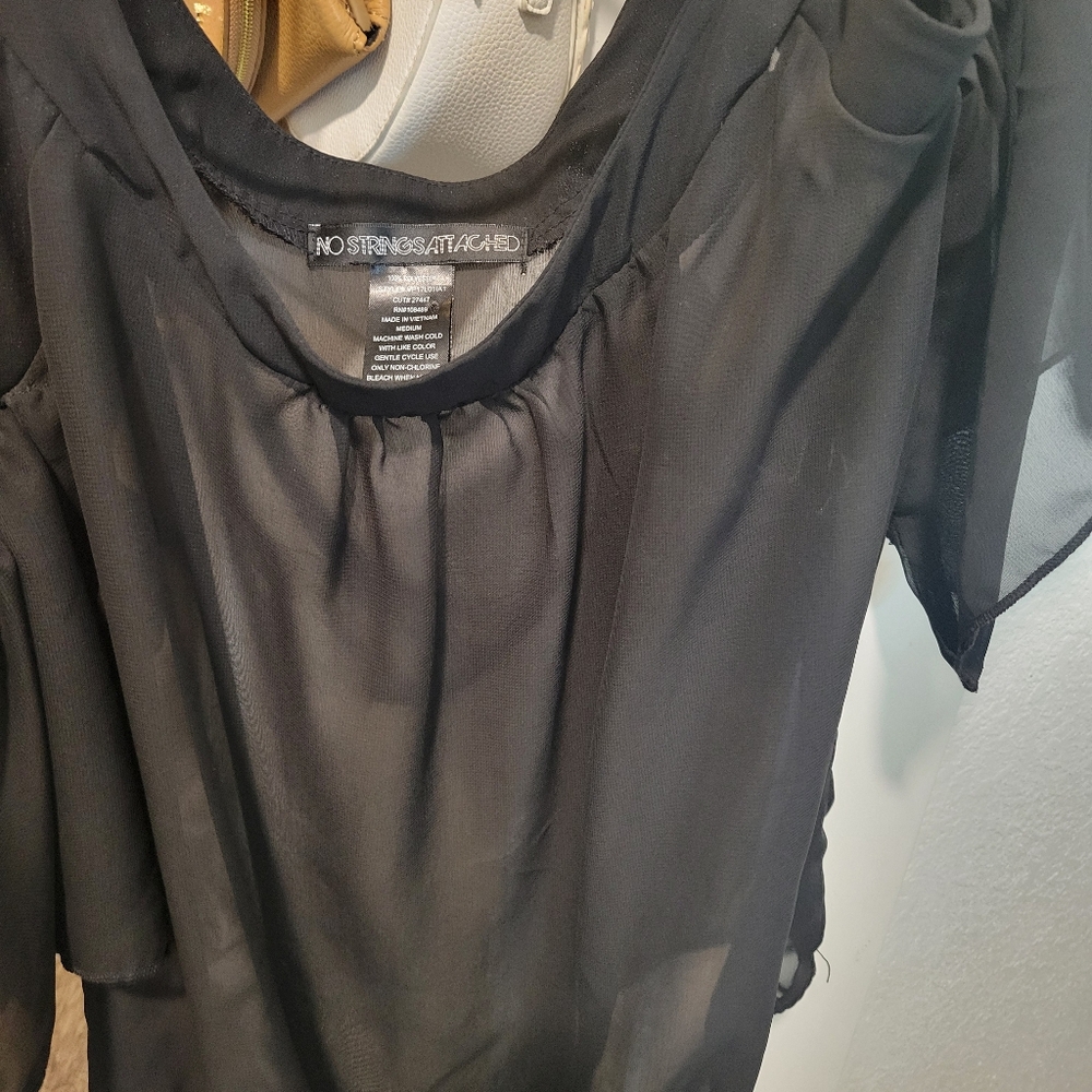 Black Sheer Blouse